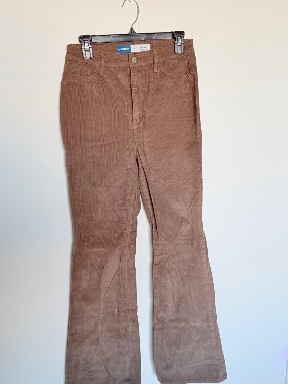 Old Navy Women's Corduroy Flare Pants in Chestnut Brown